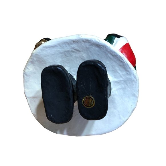 Paper Mache Santa Father Christmas Decoration Holiday Figurine 10" Philippines - Picture 9 of 9